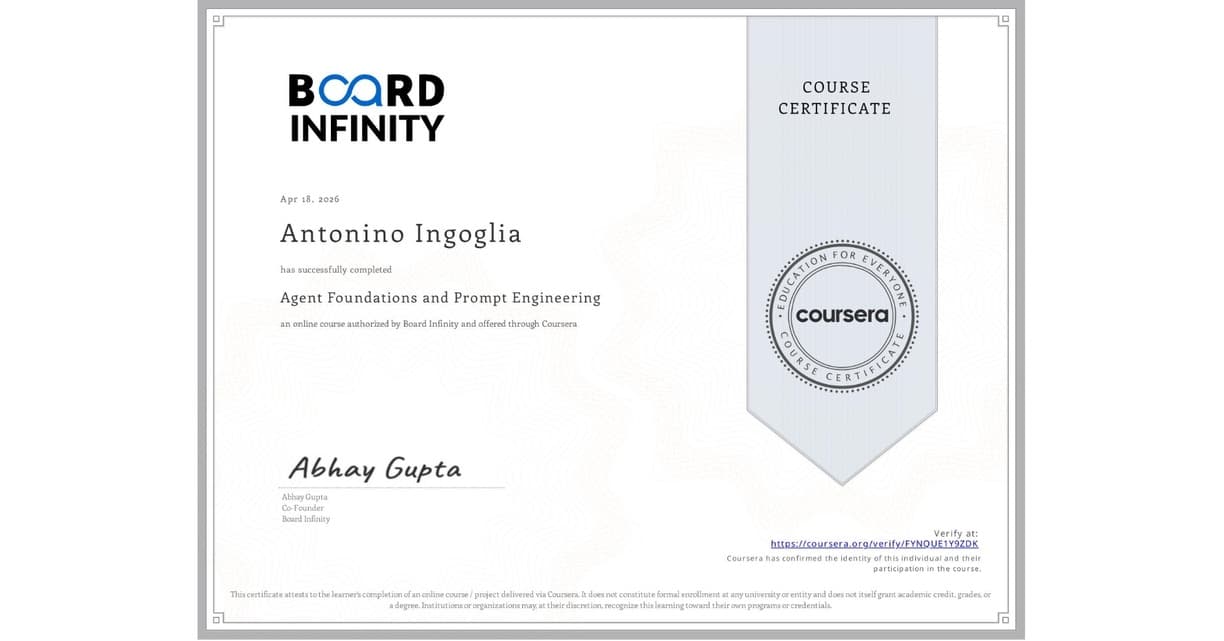Certificato GDPR Coursera