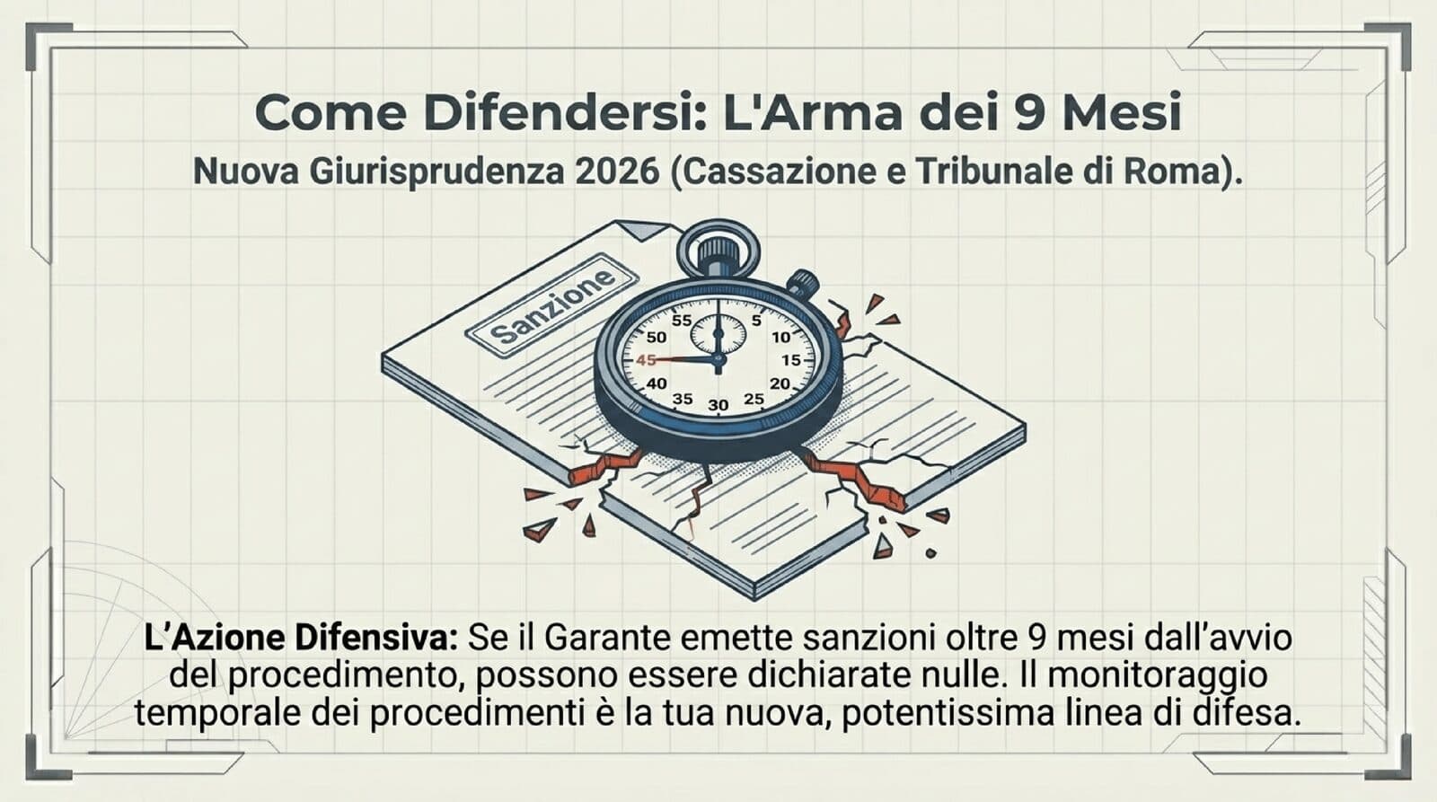 Come difendersi dalle sanzioni GDPR: la prescrizione di 9 mesi dall'avvio del procedimento sanzionatorio come strumento di difesa legale